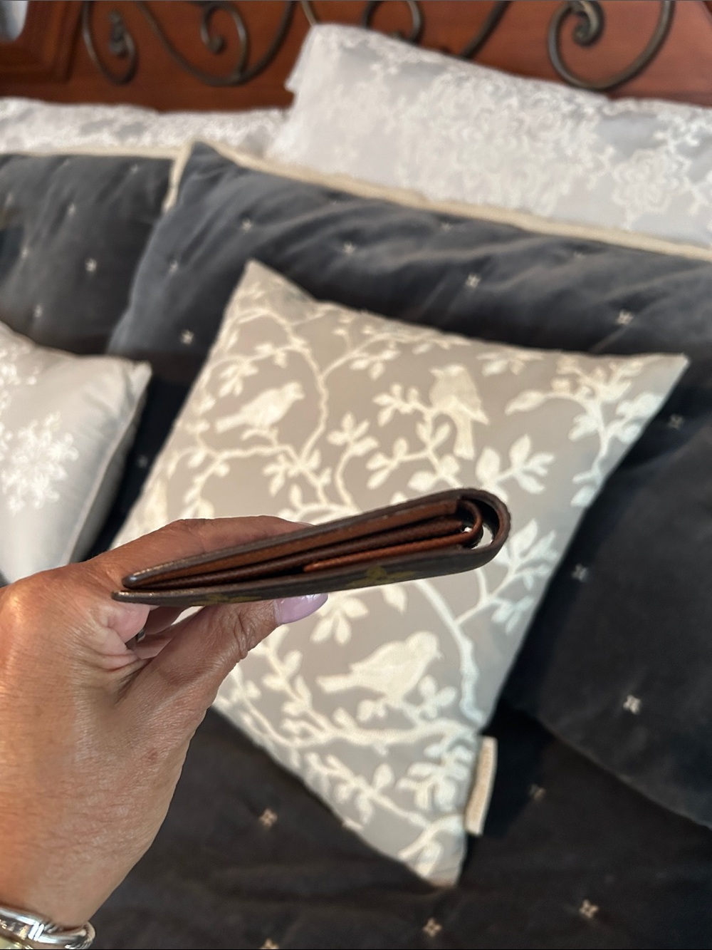 Louis Vuitton Monogram Passport Holder in Brown and Gold - Picture 6 of 9